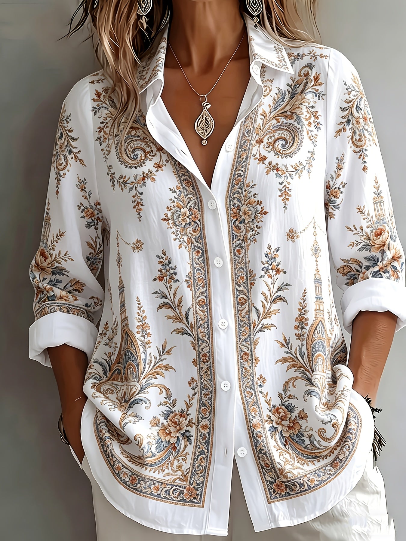 Velyn | Casual, elegante damesblouse – Ademende zomerbluis
