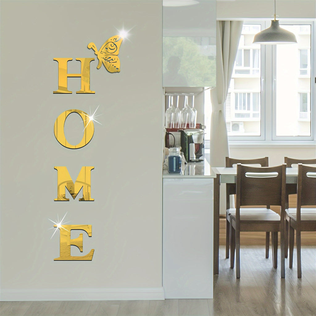 LumiFlutter | Elegante acryl vlinder muurstickers met glans – Decoratie voor thuis en op kantoor