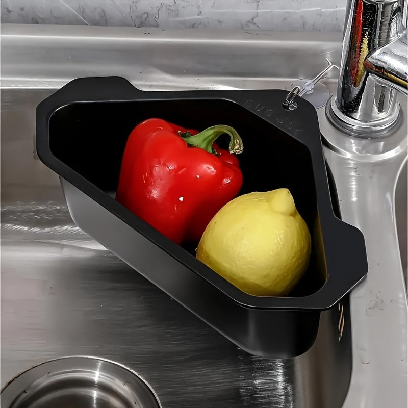 SinkMate | Roestvrijstalen driehoekige afvoerzeef voor spoelbak – Keukenzeef
