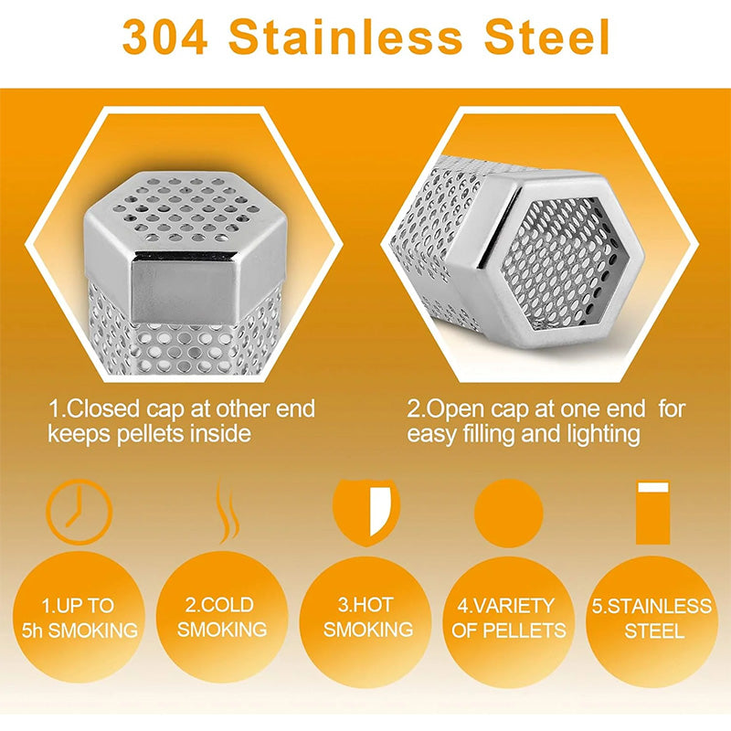 PitSmoke | Houtrookbuis - Langdurige 5 uur durende grill- en barbecuesmaak