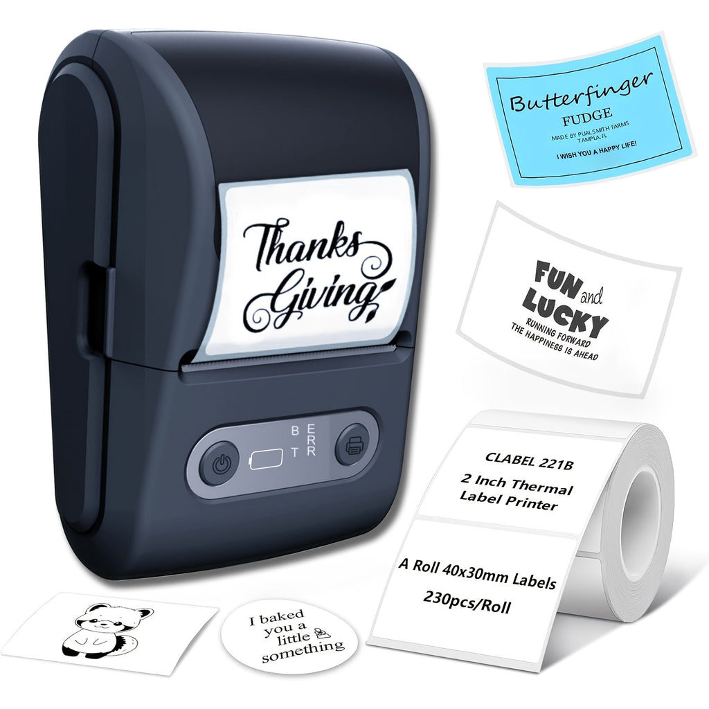 Printix | Compacte draadloze thermische labelprinter — Mini-barcode- en stickermaker