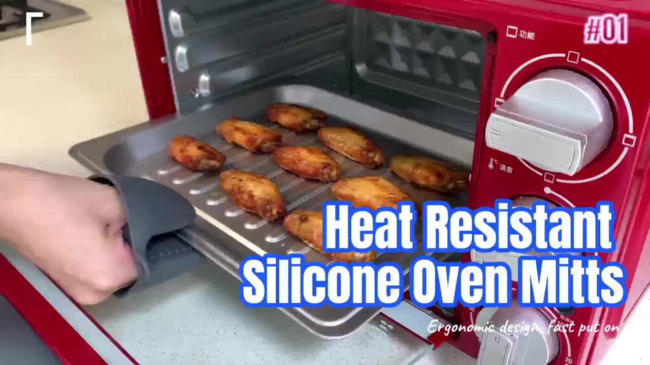 HeatGrip | 2 stuks Silicone Ovenwanten & Panhouders Set - Hittebestendig voor koken en bakken