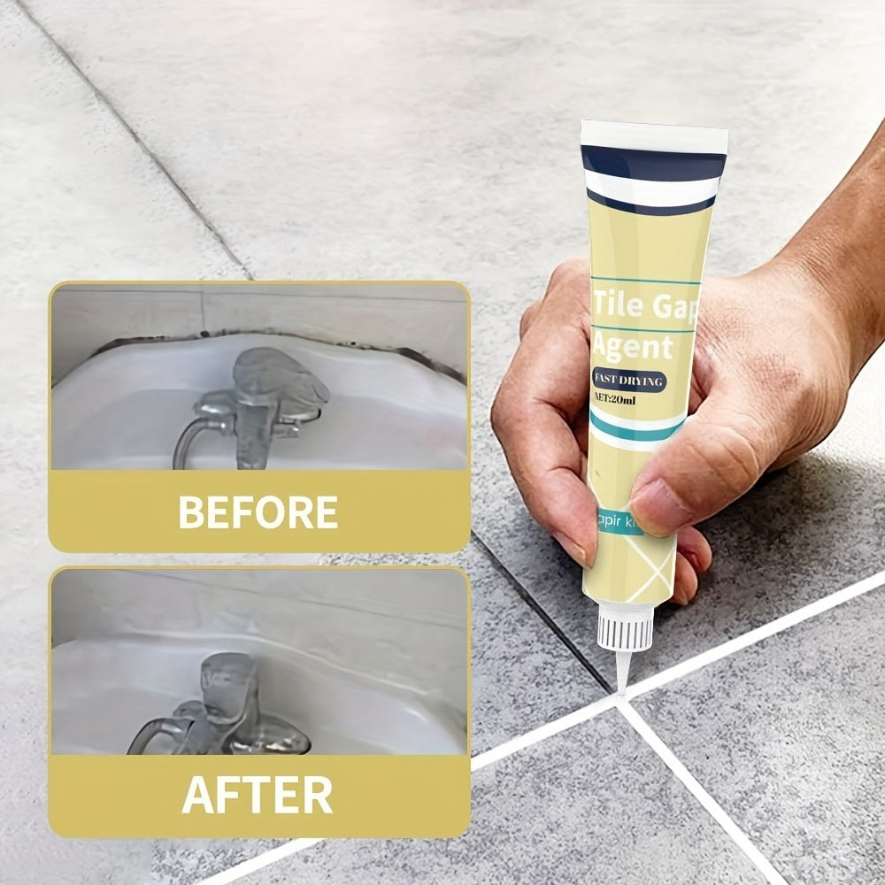 SealMate | Waterdichte Tegelvoegenvuller, Multi-Oppervlak Gel Afdichtingmiddel voor Badkamer, Keuken, Plastic & Hout Compatibel