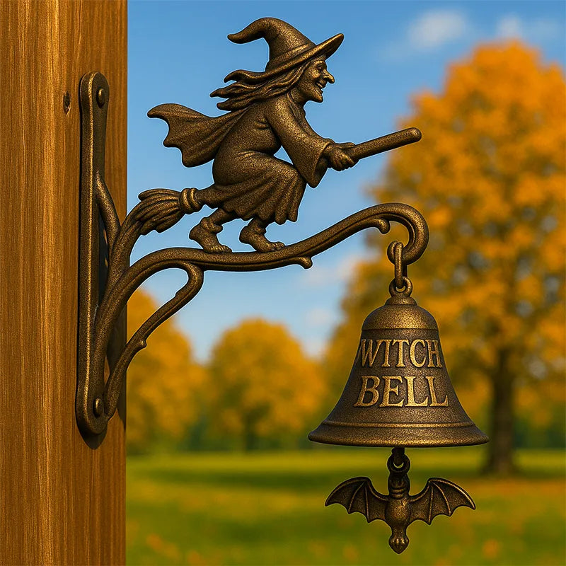SpellChime | Heksenmagische hangende deurbedel – Betoverde bel voor thuis, bescherming en geluk