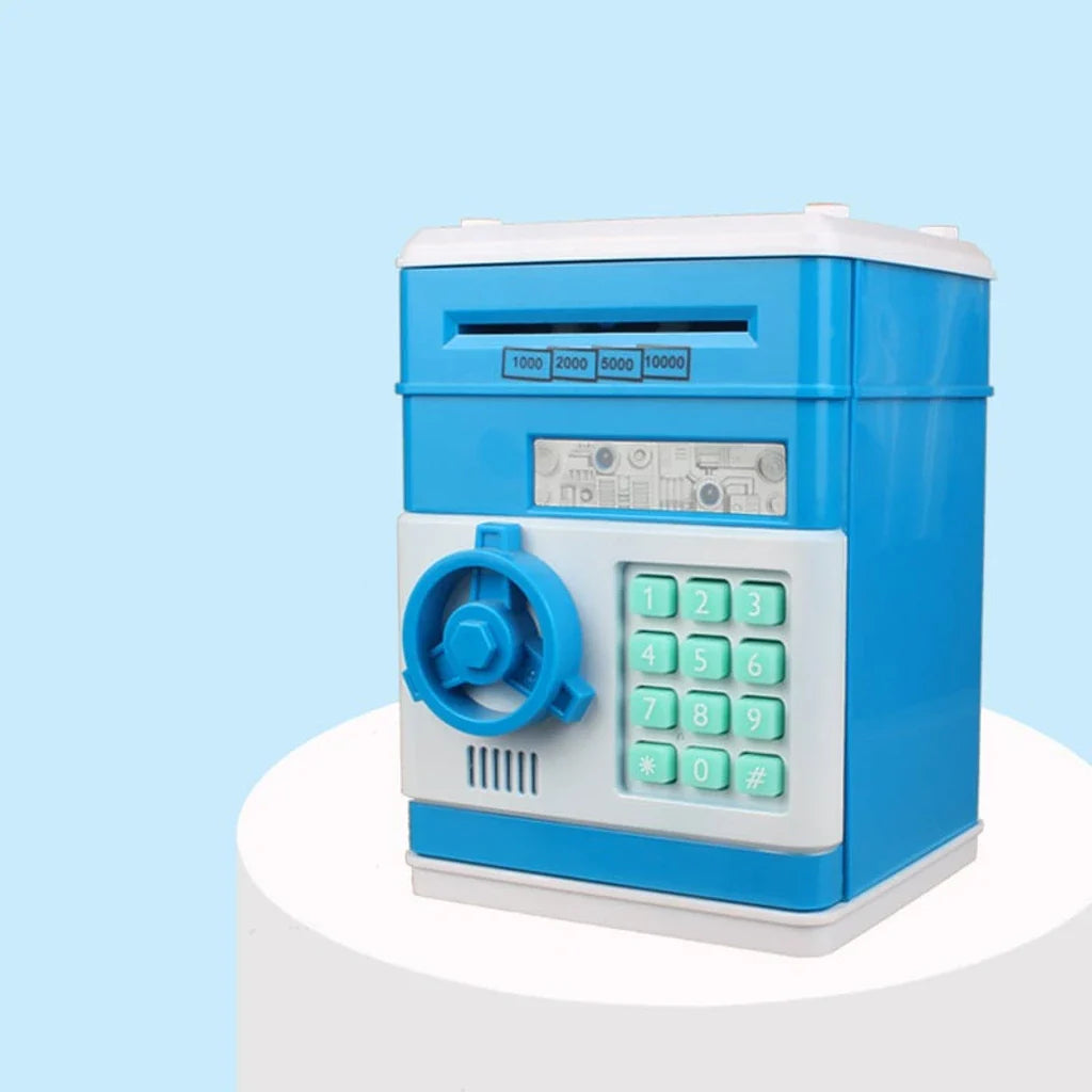TinyBank | Elektronische mini-geldautomaat spaarpot – digitale geldkluis met wachtwoord