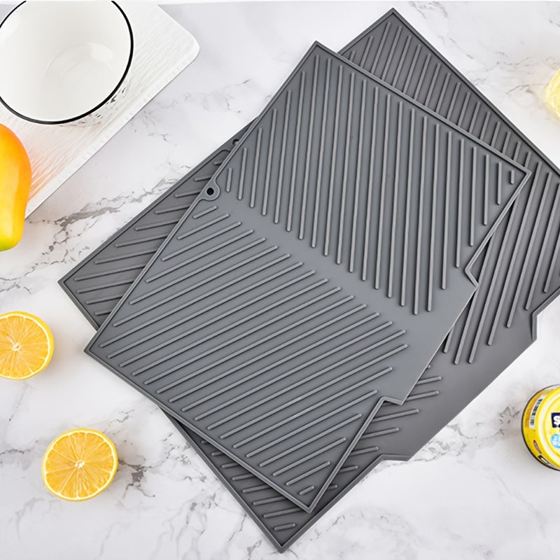 MatEase | Silicone Vaatdroogmat - Opvouwbaar, hittebestendig, multifunctionele keuken afdruipmat