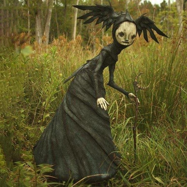 MysticWitch | Griezelige heksensculpturen – Duistere bizarre kunst, Halloween-decoratie, gotische woondecoratie