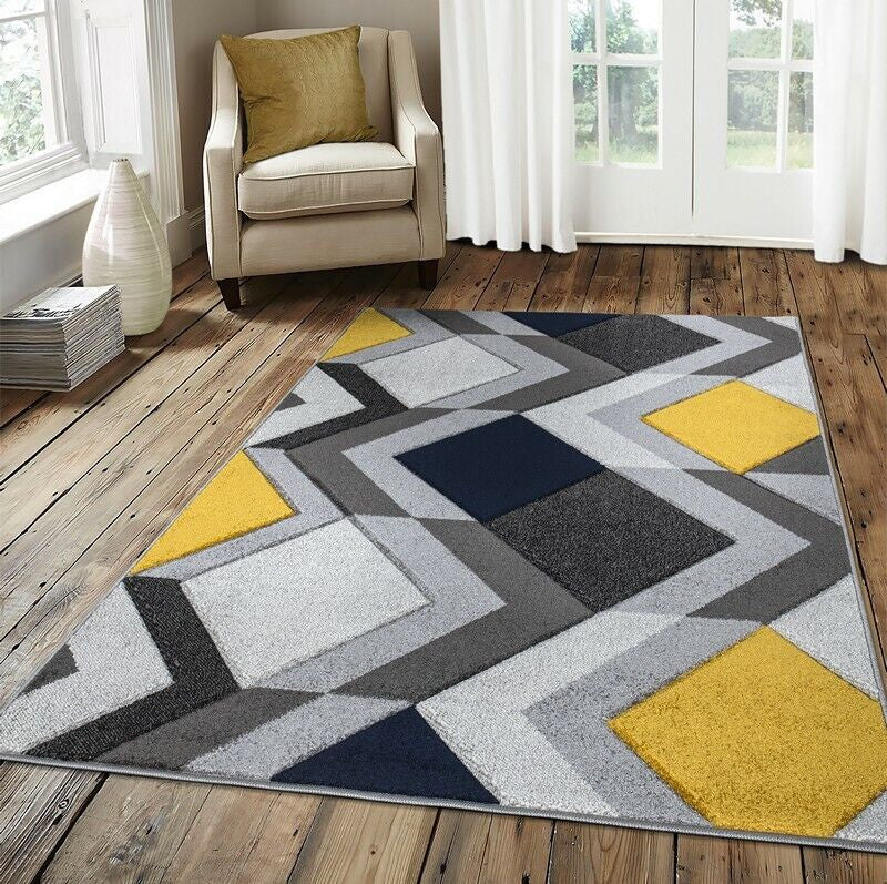 AzteWeave | Geometrisch Chevron Vloerkleed - Tenochca Stijl, Handgeweven Boho Vloerkleed