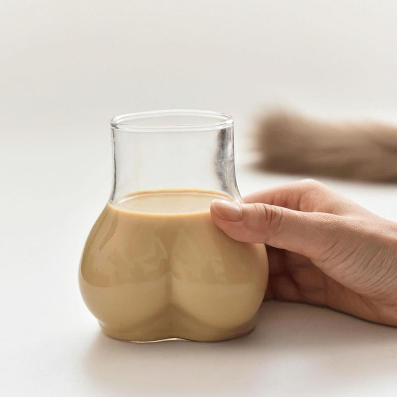 BareCup | Naked Glass koffiemok - herbruikbare glazen beker, dubbelwandig geïsoleerd