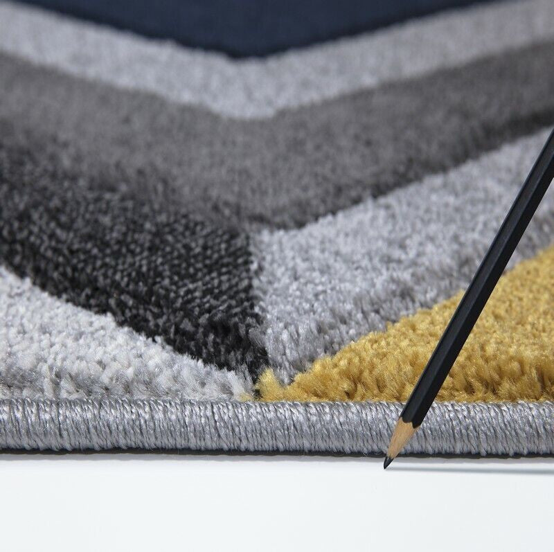 AzteWeave | Geometrisch Chevron Vloerkleed - Tenochca Stijl, Handgeweven Boho Vloerkleed