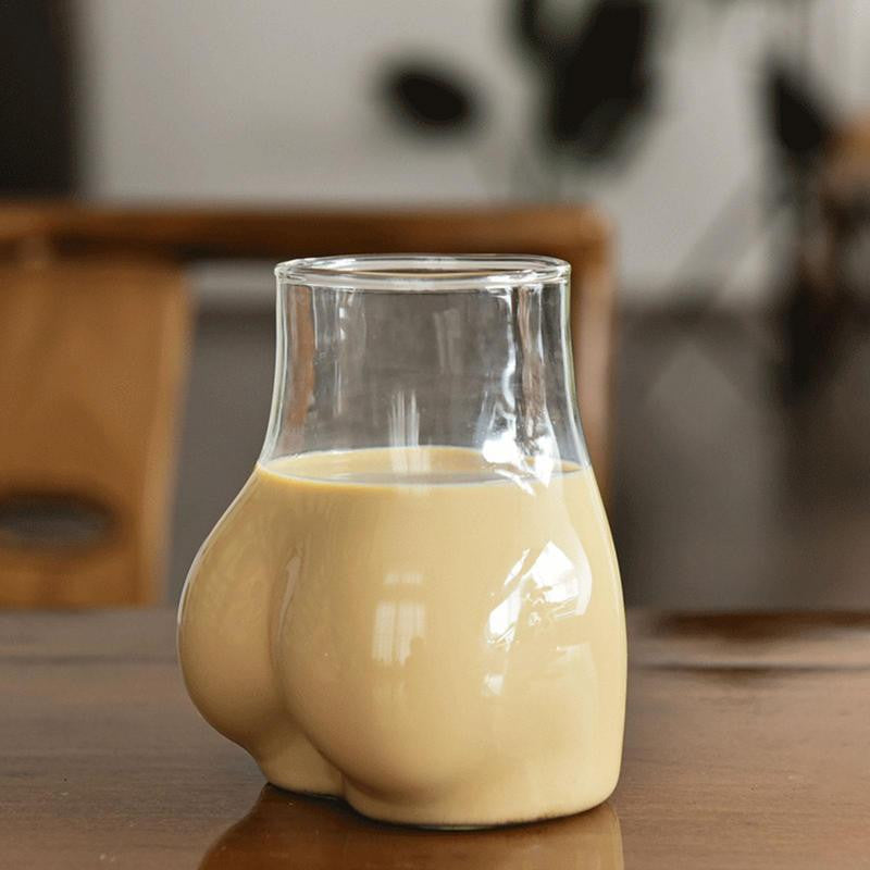 BareCup | Naked Glass koffiemok - herbruikbare glazen beker, dubbelwandig geïsoleerd