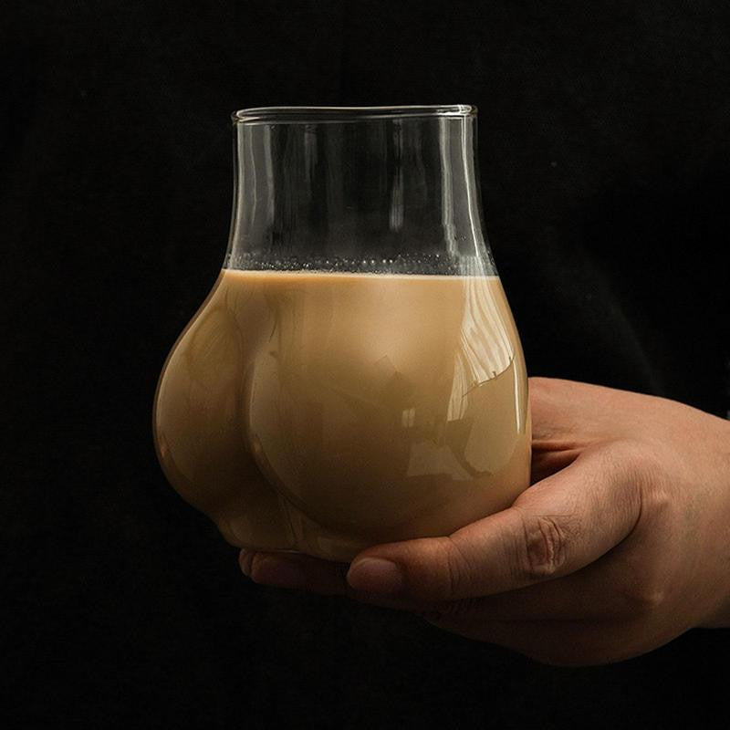 BareCup | Naked Glass koffiemok - herbruikbare glazen beker, dubbelwandig geïsoleerd