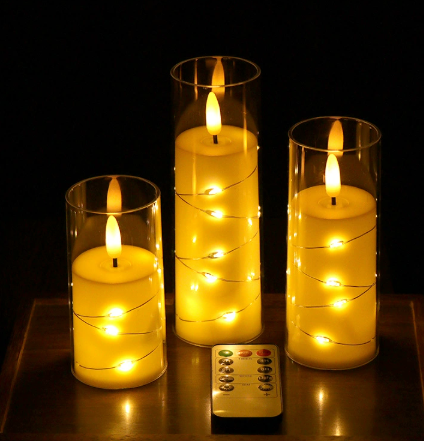 GlowReal | Realistische LED-kaarsen zonder vlam – decoratieve sfeerverlichting voor thuis, werkt op batterijen