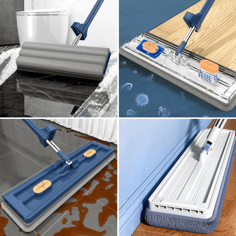 360Mop | 360° draaibare spinmop met microvezelkop – eenvoudig en efficiënt schoonmaken van vloeren en hoeken