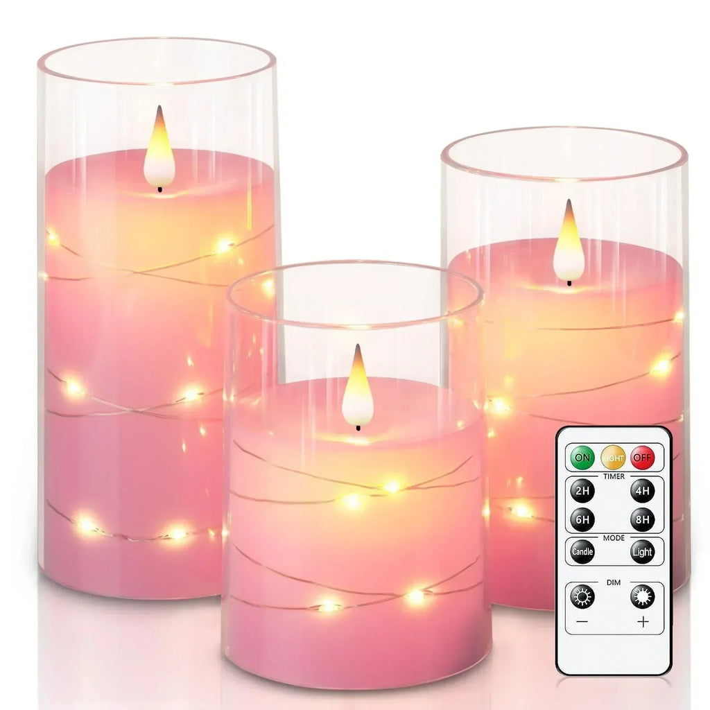 GlowReal | Realistische LED-kaarsen zonder vlam – decoratieve sfeerverlichting voor thuis, werkt op batterijen