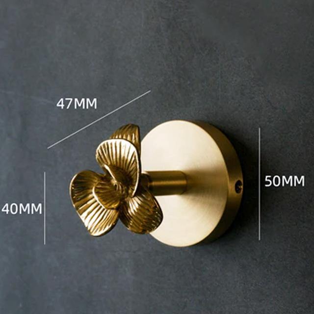 WildHang | Messing Animal Kapstokhaken - Decoratieve Muurhaken met Gouden Accent