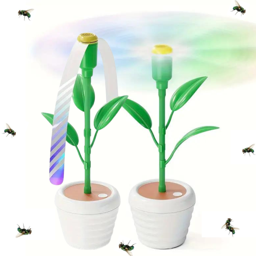 FlyOff | Compacte vliegenwerende eettafelventilator – draagbaar, stil insectenwerend middel