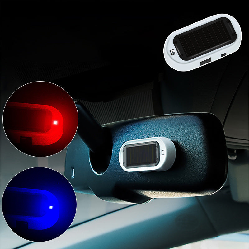 GuardBlink | Zonne-energie Auto Alarm Waarschuwingslamp – Anti-diefstal LED Beveiligingsknipperlicht
