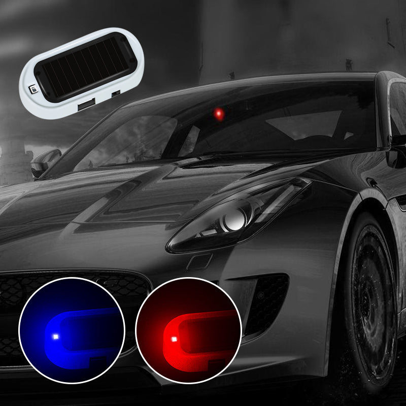GuardBlink | Zonne-energie Auto Alarm Waarschuwingslamp – Anti-diefstal LED Beveiligingsknipperlicht