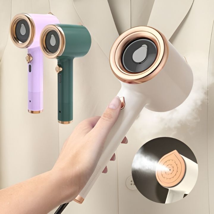 VaporPress | Draagbaar stoomstrijkijzer - Compact, snel opwarmend, reisvriendelijke kledingverzorging, gemakkelijk kreukvrij maken
