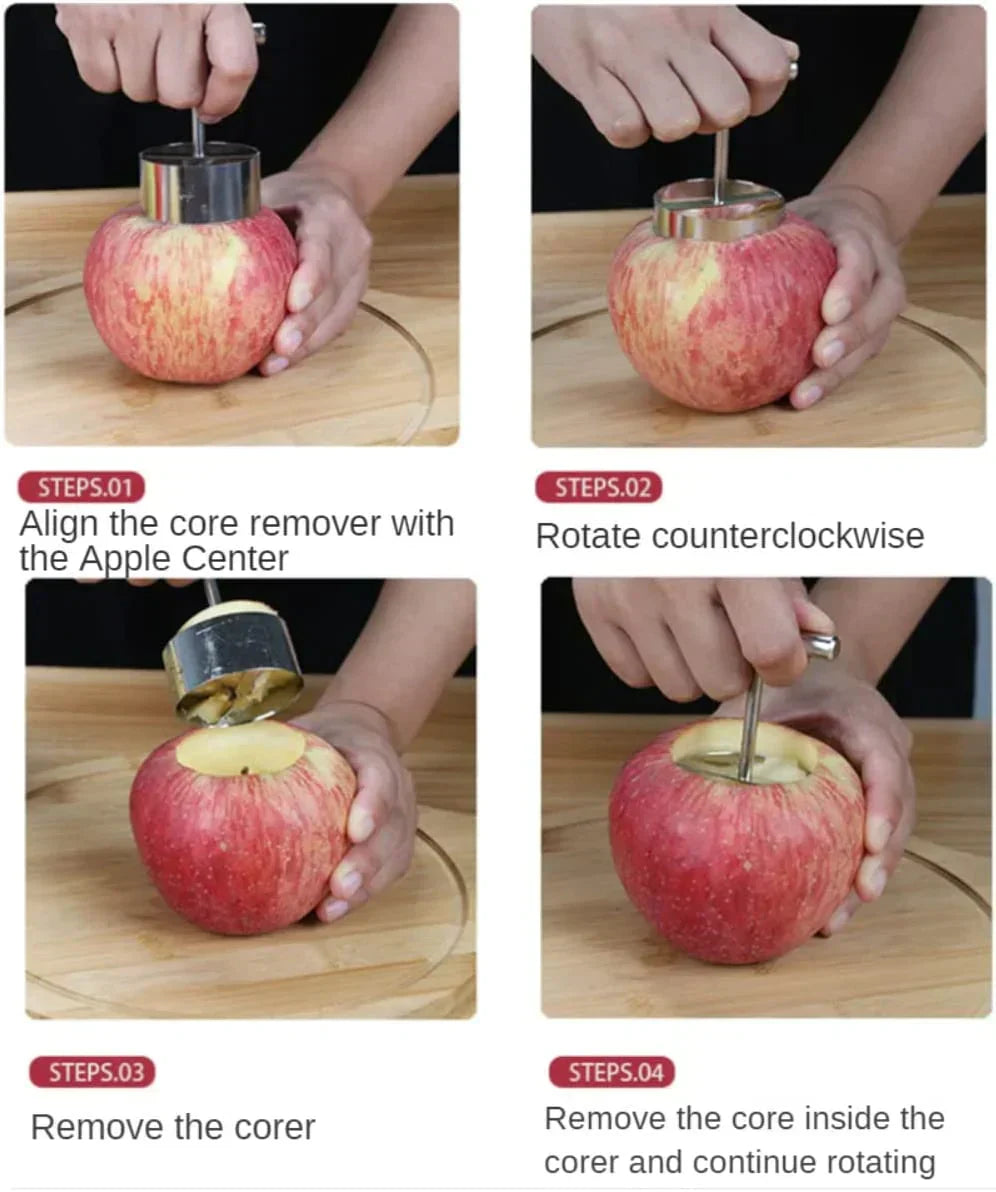 CorePop | Appel- en perenboorgereedschap - Roestvrijstalen fruitboorverwijderaar
