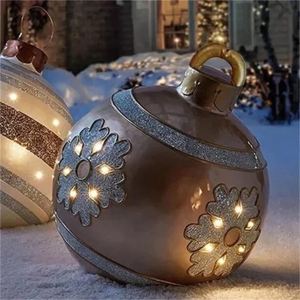 MerryOrb | Opblaasbare gigantische kerstbalversiering – Kerstversiering voor binnen en buiten