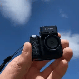 RetroSnap | Nostalgische camera in zakformaat, vintage mini-fotogadget, leuk cadeau voor op reis