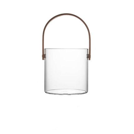EleganceBasket | Glazen Opbergmanden met Houten Handvatten - Home Décor en Opbergruimtes