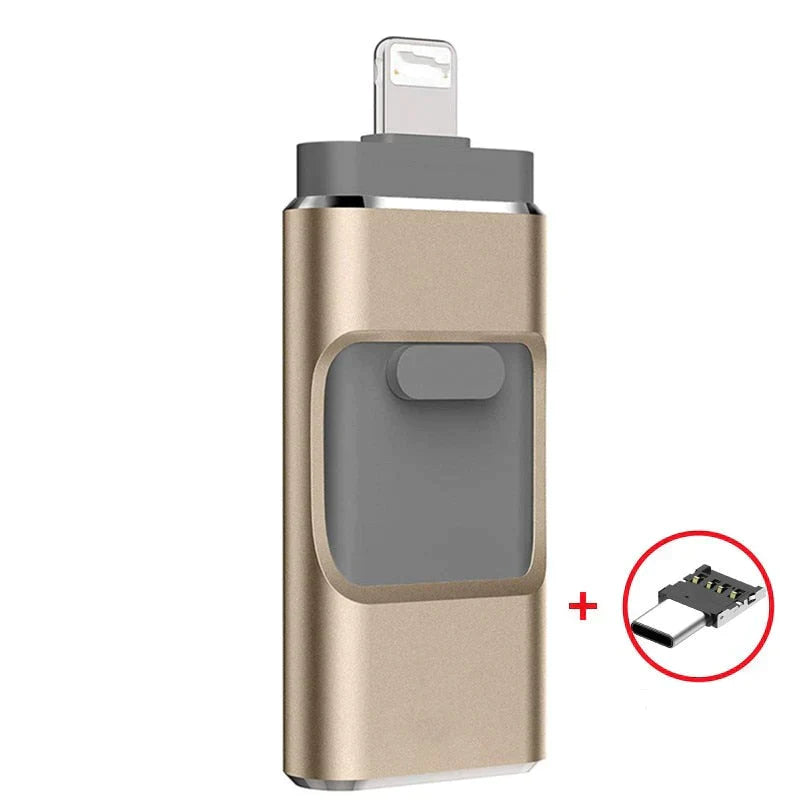 SmartPort | 4-in-1 USB-stick met OTG, opslag voor telefoon en pc, uitbreidbaar geheugen voor Android en iPhone