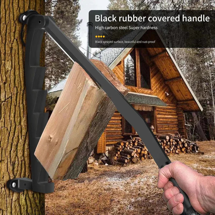 LogBlade | Hangende houtkloofmachine van koolstofstaal – Draagbare, aan de muur te bevestigen houtkloofmachine