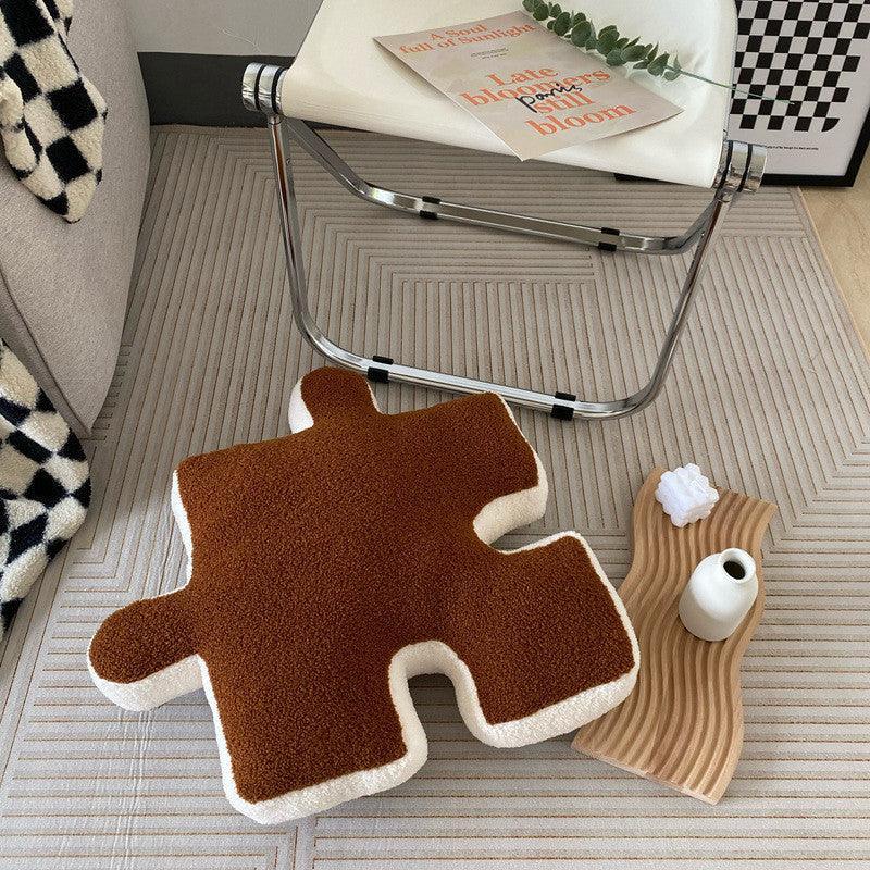 Pillowzzle | Zacht pluche puzzel kussen - Decoratief kussen