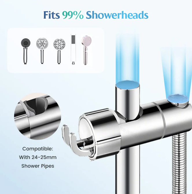 EasySpray | Douchekophouder zonder boren met sterke zuignapbevestiging