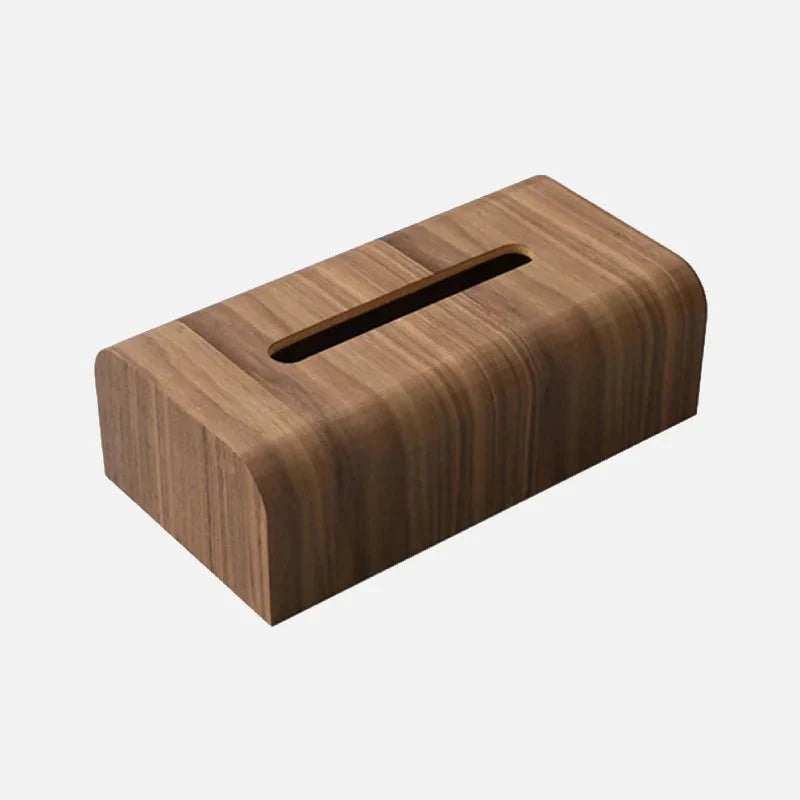 TissueNest | Walnoothouten tissuebox, massief hout, elegant en functioneel