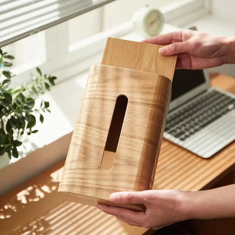 TissueNest | Walnoothouten tissuebox, massief hout, elegant en functioneel
