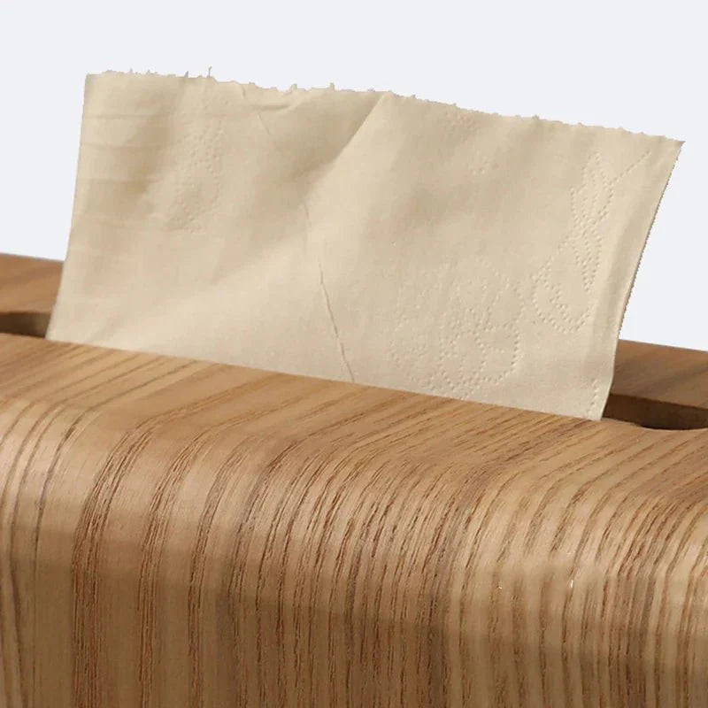TissueNest | Walnoothouten tissuebox, massief hout, elegant en functioneel