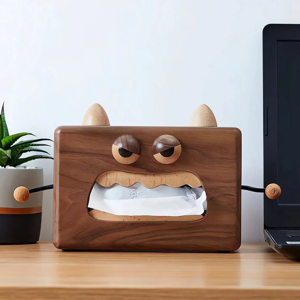 Woodyra | Handgemaakte houten tissuebox – elegante servethouder voor stijlvolle interieurs