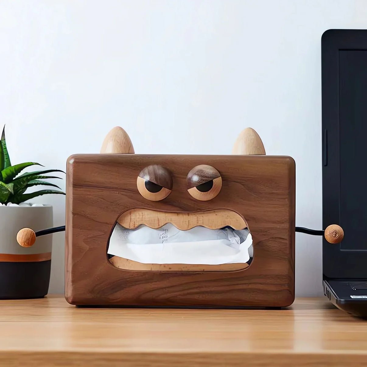 Woodyra | Handgemaakte houten tissuebox – elegante servethouder voor stijlvolle interieurs