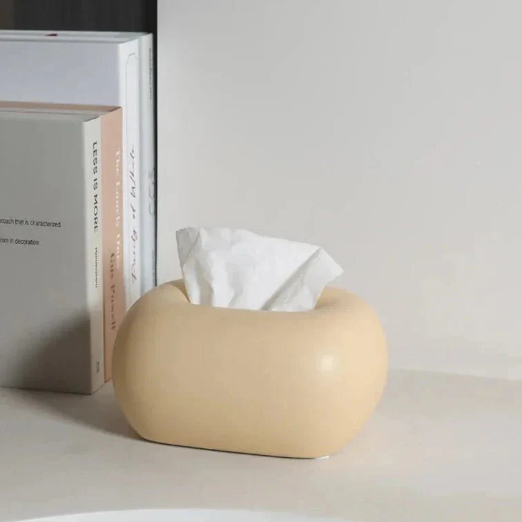 Boxora | Moderne keramische tissuebox – stijlvolle servethouder voor in de badkamer