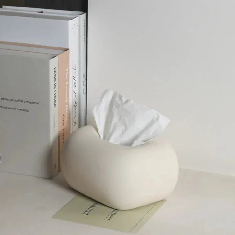 Boxora | Moderne keramische tissuebox – stijlvolle servethouder voor in de badkamer