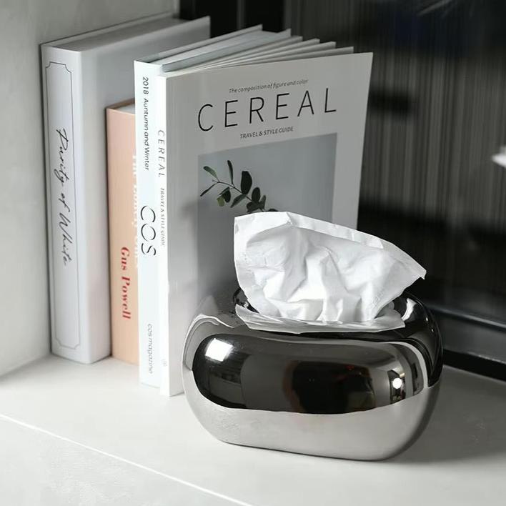 Boxora | Moderne keramische tissuebox – stijlvolle servethouder voor in de badkamer