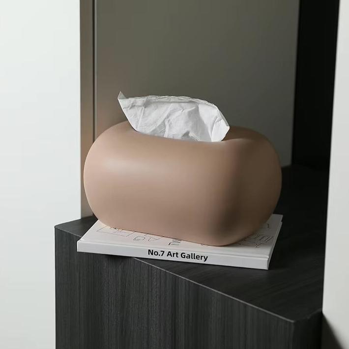 Boxora | Moderne keramische tissuebox – stijlvolle servethouder voor in de badkamer