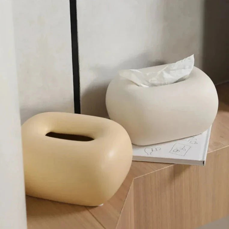 Boxora | Moderne keramische tissuebox – stijlvolle servethouder voor in de badkamer