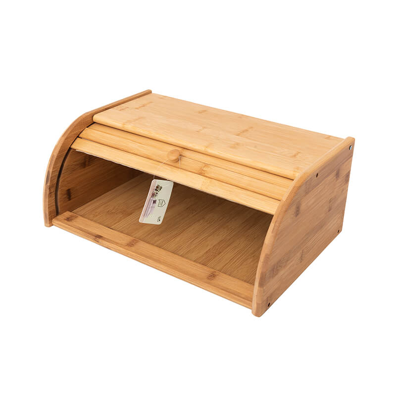 LoafVault | Bamboe houten broodtrommel met schuifdeksel – Vers brood bewaren