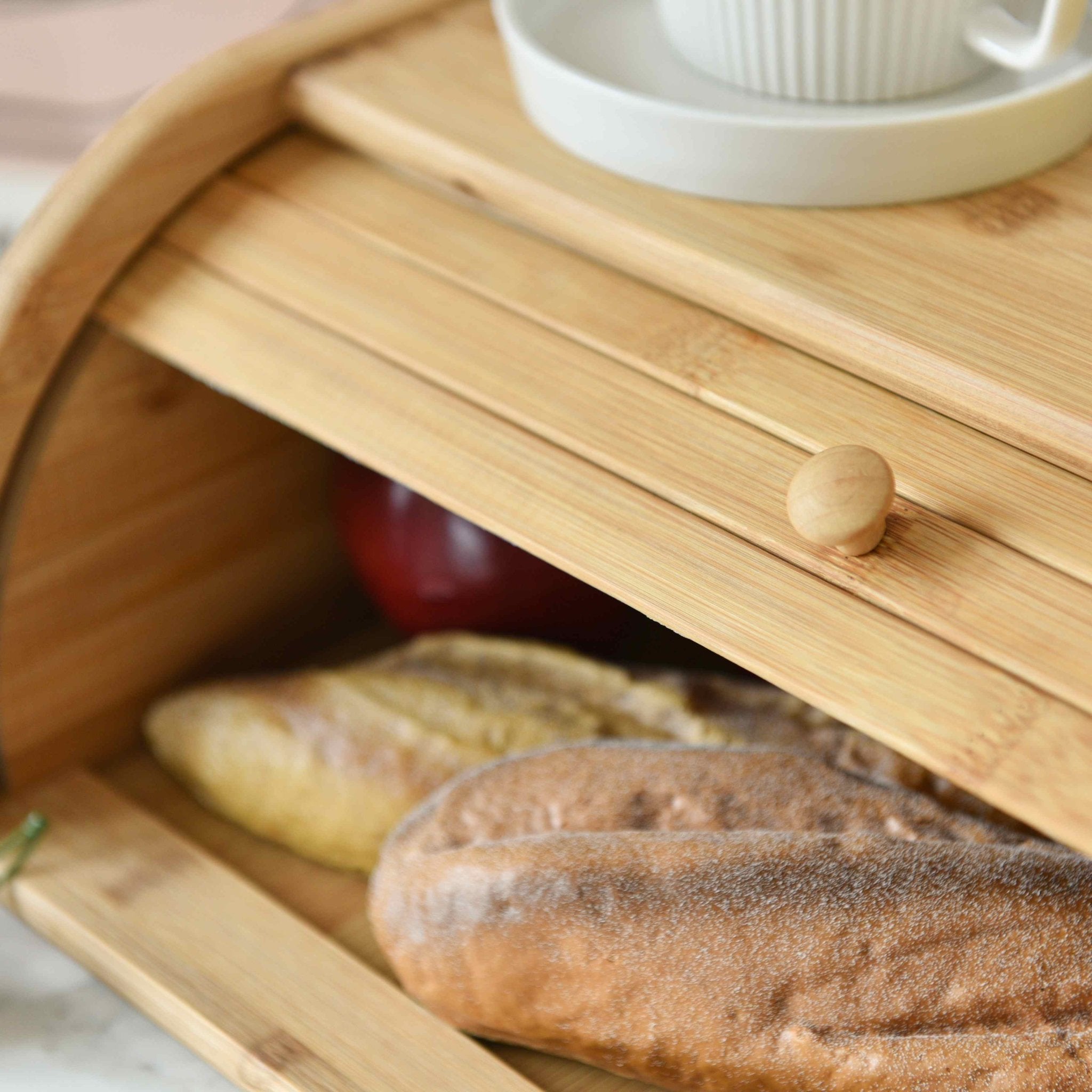 LoafVault | Bamboe houten broodtrommel met schuifdeksel – Vers brood bewaren