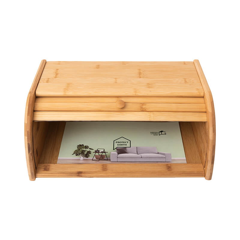 LoafVault | Bamboe houten broodtrommel met schuifdeksel – Vers brood bewaren