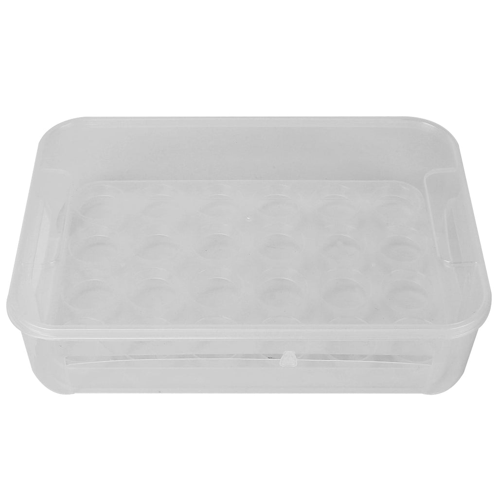 EggStacker | Stapelbare plastic eierdozen – capaciteit voor 24 eieren, keukenorganizer, duurzame voedselbewaarbak
