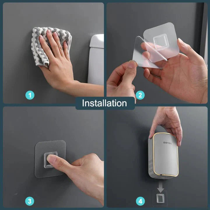 ToiletEase | Siliconen toiletborstel met geïntegreerde afvoer, hygiënisch en modern, waterbestendig