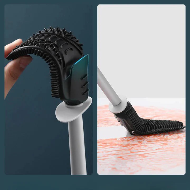 ToiletEase | Siliconen toiletborstel met geïntegreerde afvoer, hygiënisch en modern, waterbestendig