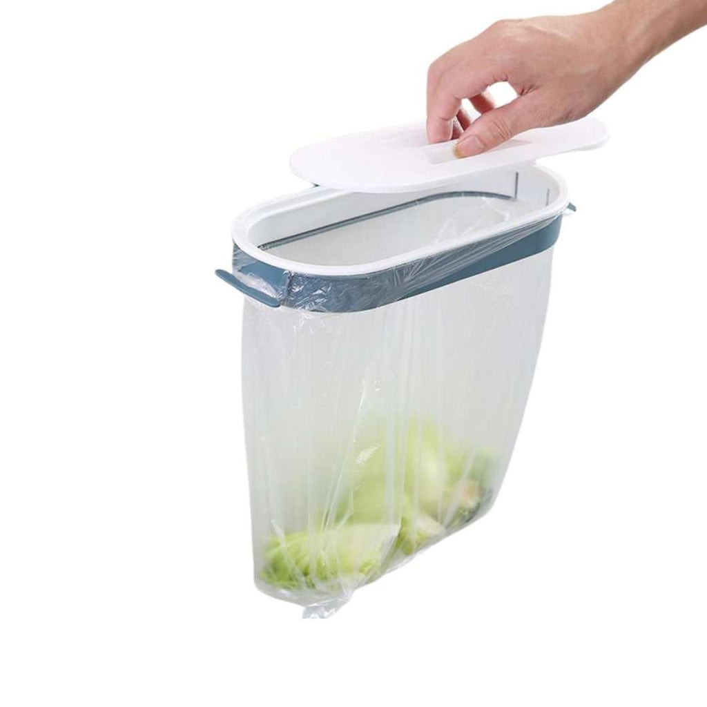TrashPerch | Draagbare vuilniszakhouder met deksel – Aan muur/deur te bevestigen keukenafvalbakorganizer
