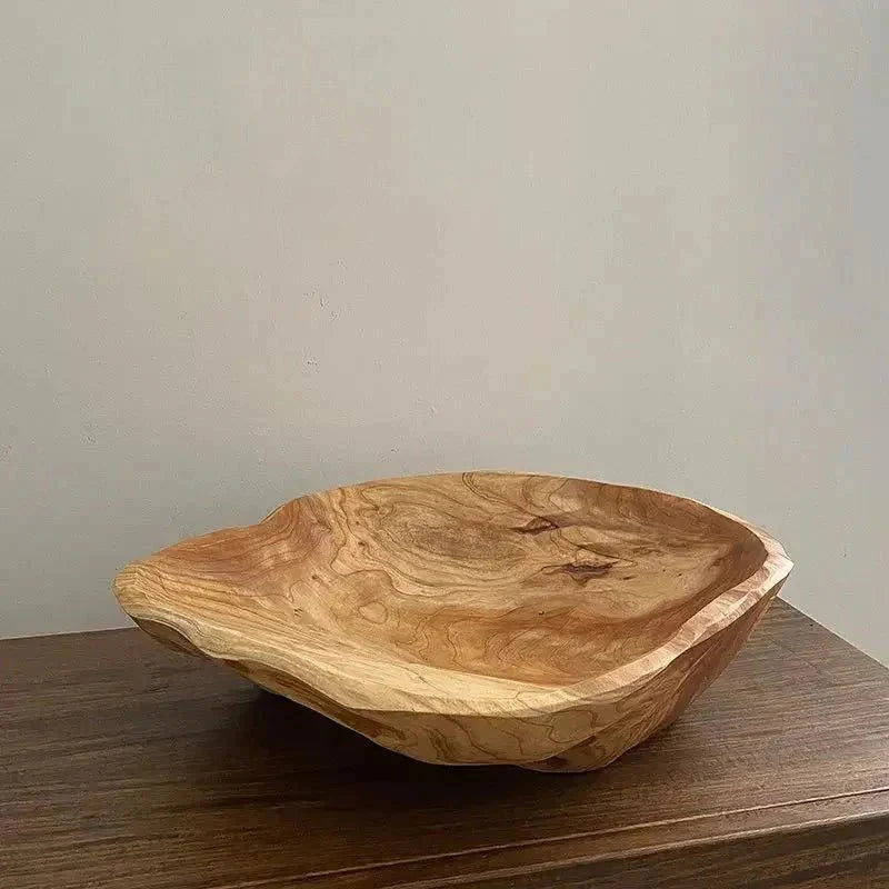 NaturaBowl | Handgesneden houten fruitschaal – natuurlijk, duurzaam en stijlvol voor in de keuken